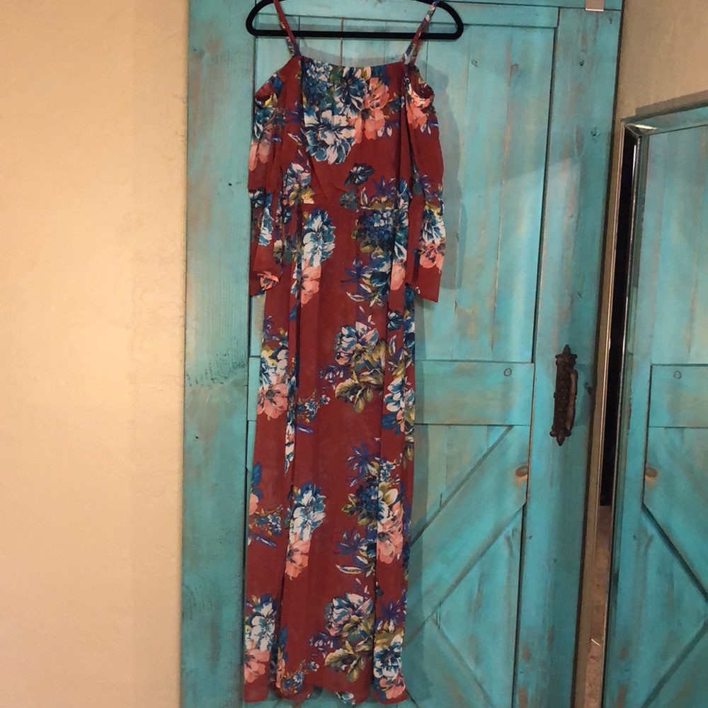 Dress with sheer